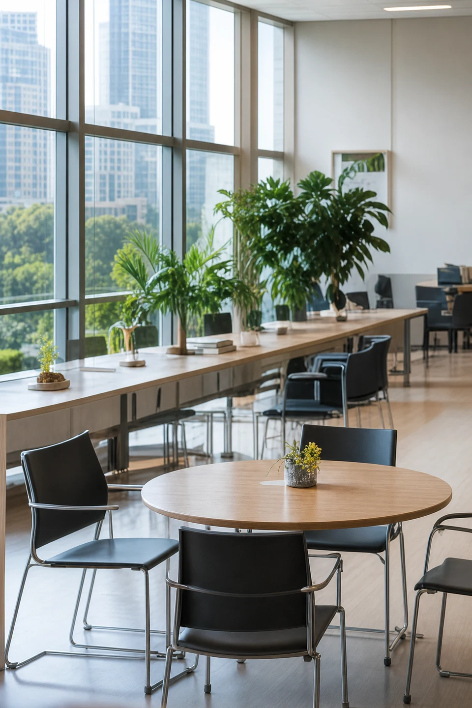 A bright study space for international students